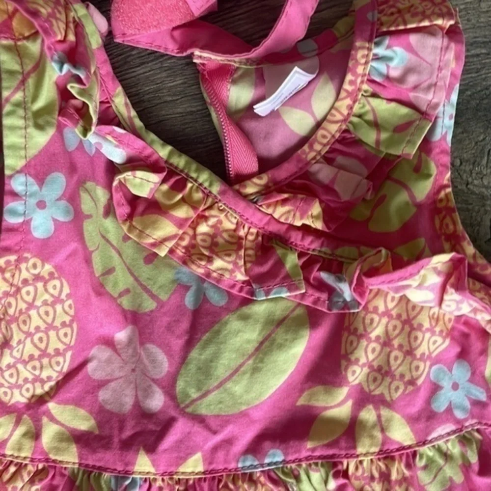 Gap 0 to 3 months dress little girl pineapple Princess set new!